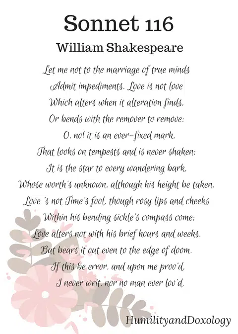 Sonnet 116, Shakespeare, National Poetry Month

