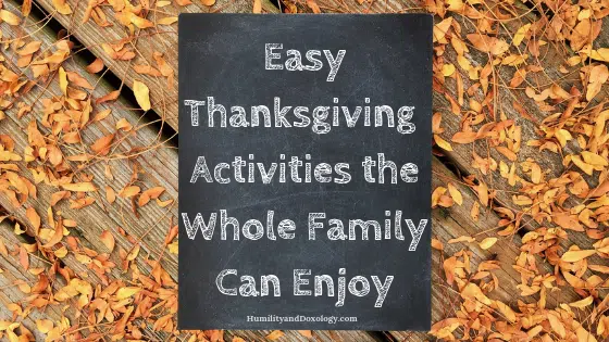 Easy Thanksgiving Projects