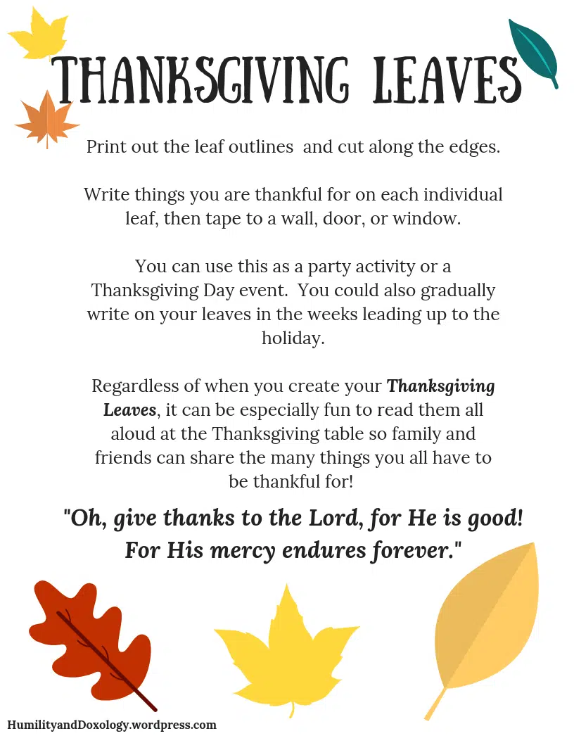 Thankfulness Craft