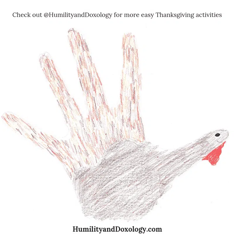 Thanksgiving Hand-print Turkey