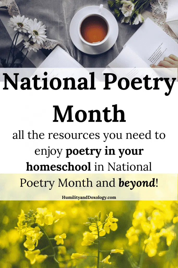 National Poetry Month Homeschool