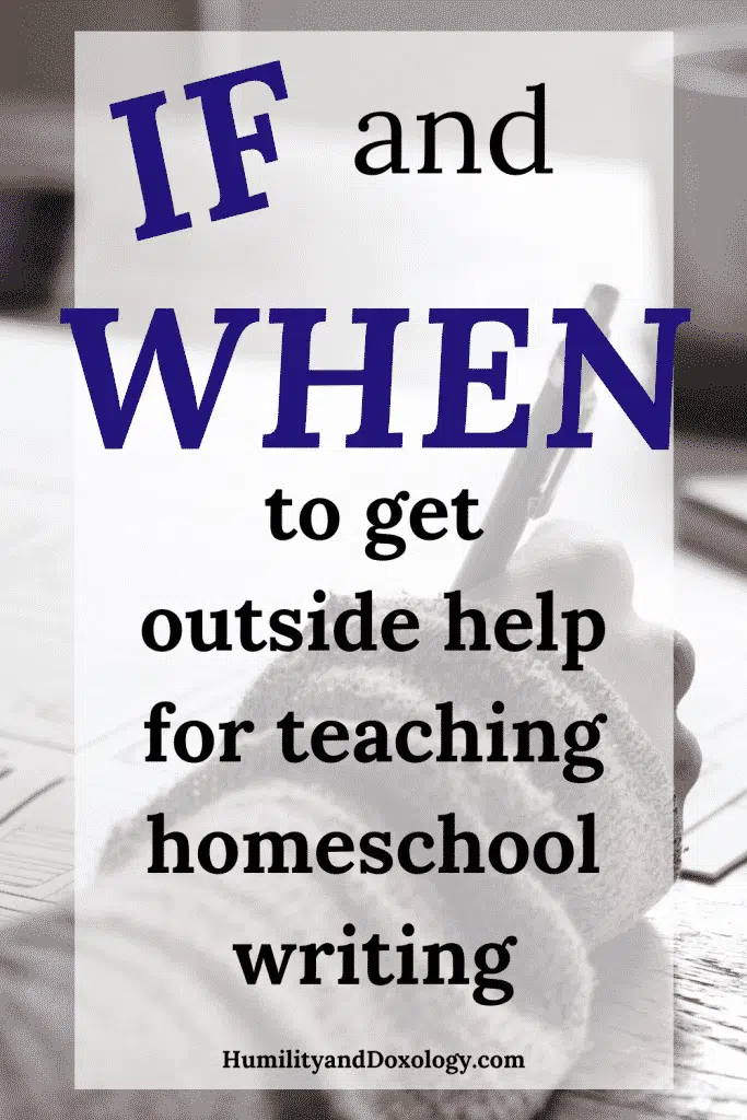 outsourcing homeschool writing