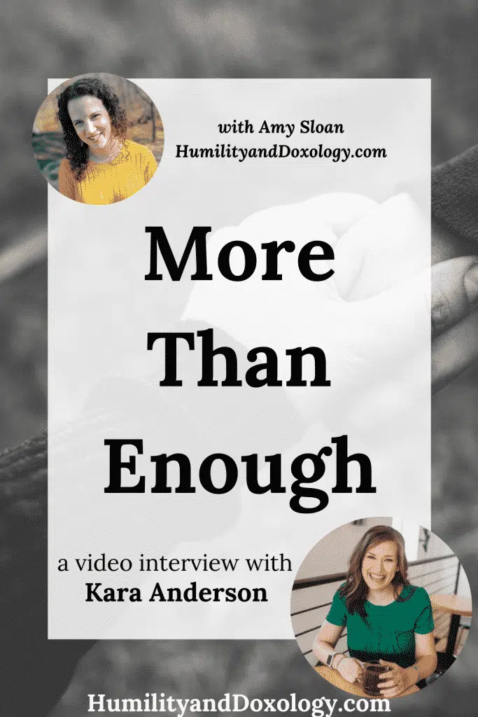 More than enough book; homeschool interview Kara Anderson