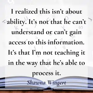 Shawna Wingert interview Homeschooling Special Needs