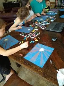 homeschool art chalk pastels