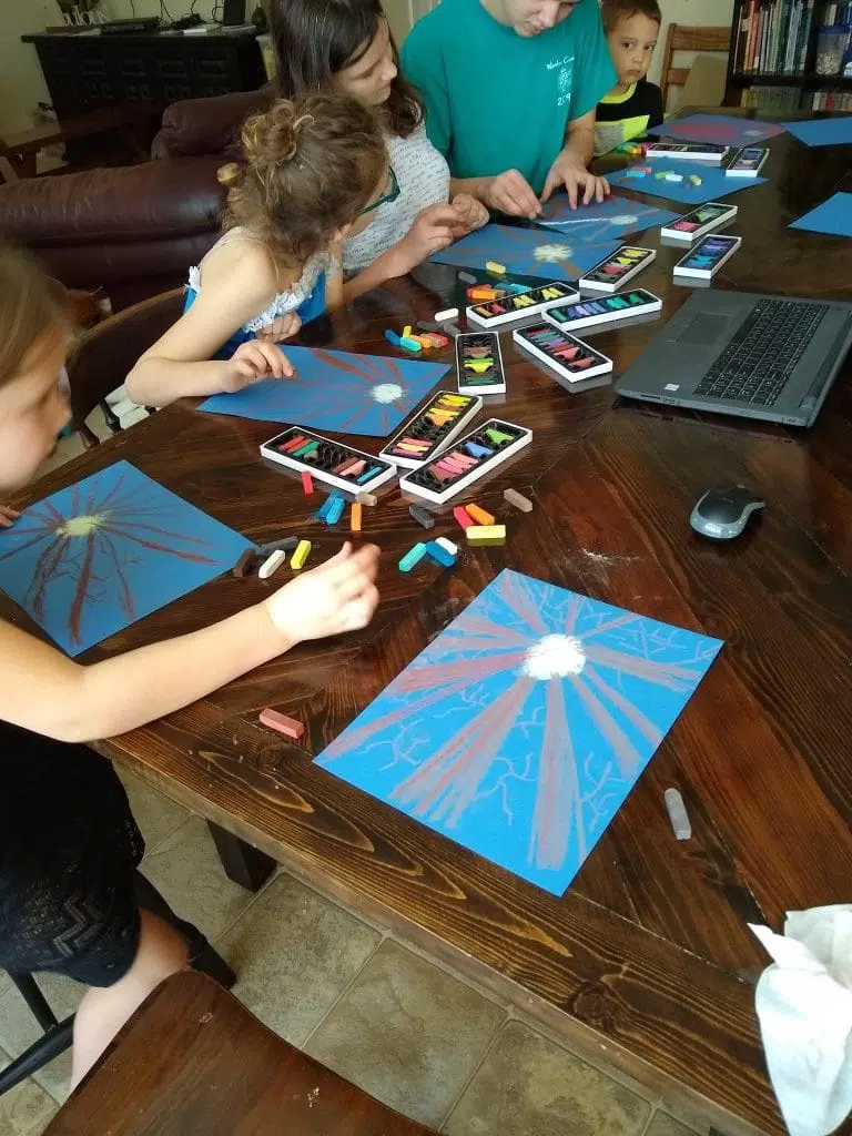 chalk pastel fine art friday Homeschool Art Made Simple: 10 Tips For All Ages