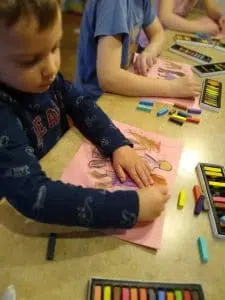 homeschool art chalk pastels