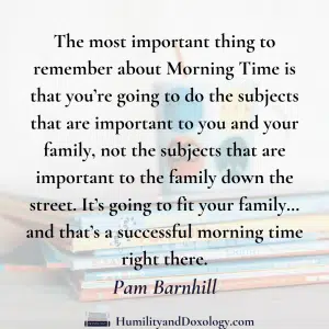 Morning Time Morning Basket Homeschool Pam Barnhill interview