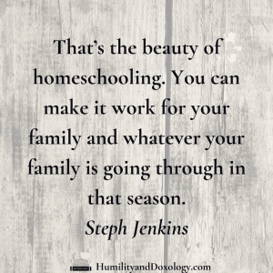 Healthy Eating on a Budget Homeschool interview Steph Jenkins