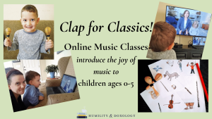 Clap for Classics! Online Music Class Joy Music Appreciation young children preschool toddler baby kindergarten classical music