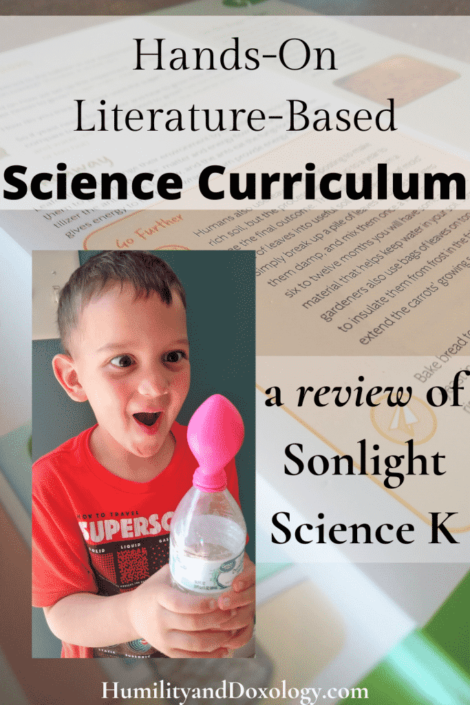 Sonlight Science K review Homeschool Curriculum Discover and Do