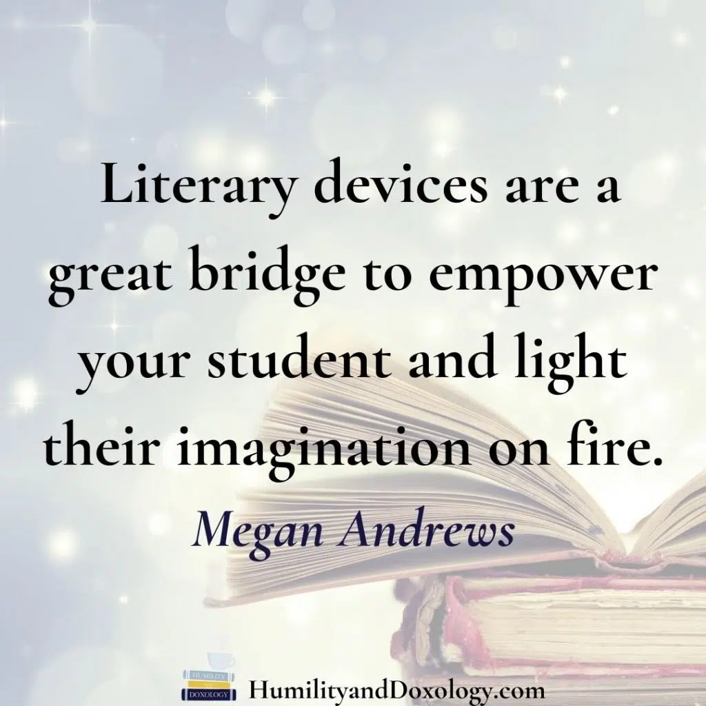 literary devices poetry Megan Andrews