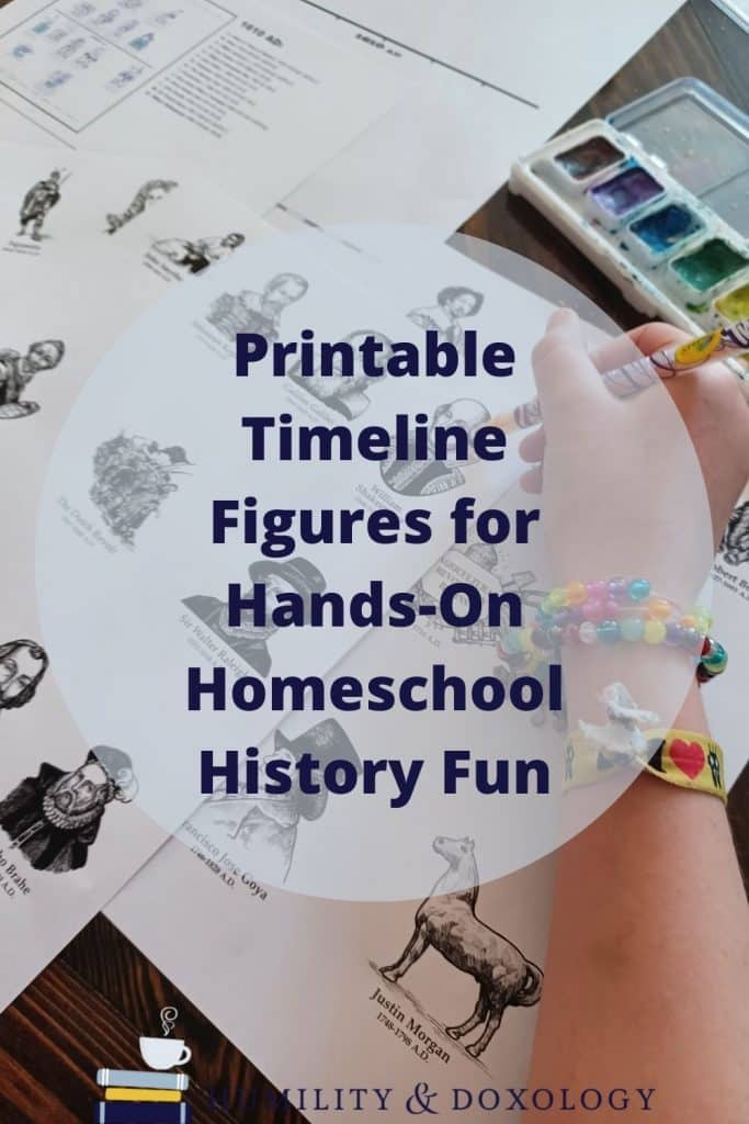 Homeschool in the Woods Printable Timeline Figures for Hands-On Homeschool History Fun