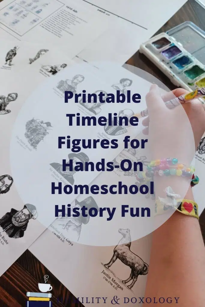 Homeschool in the Woods Printable Timeline Figures for Hands-On Homeschool History Fun