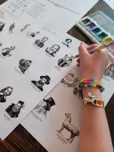 coloring Printable Timeline Figures for Hands-On Homeschool History Fun