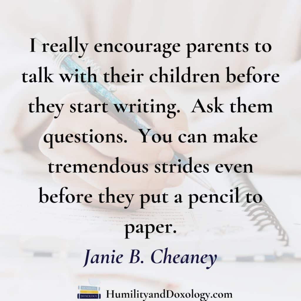 Strategies for Teaching Homeschool Writing Janie Cheaney homeschool conversations podcast interview