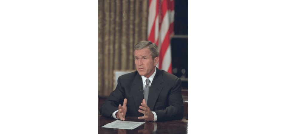 President George W Bush September 11 address to the nation  famous speeches to memorize in homeschool