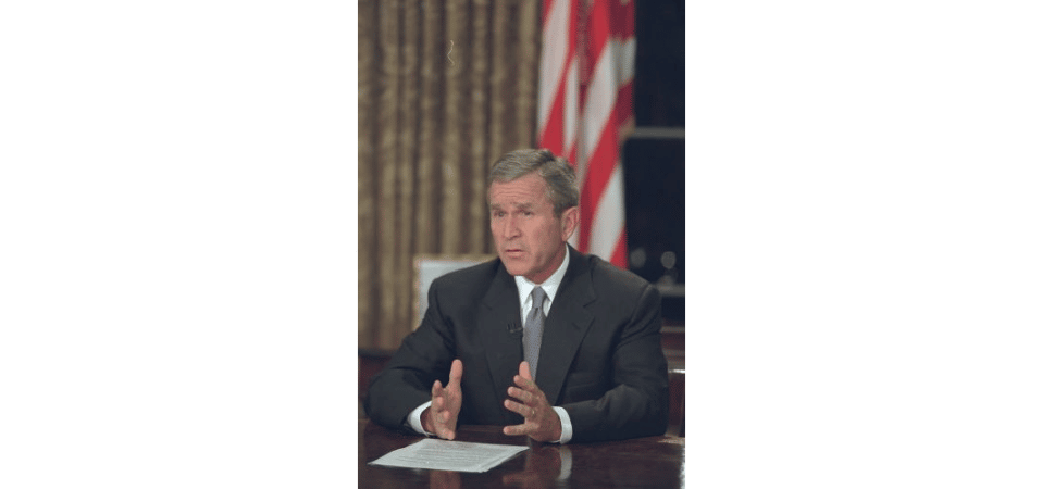 President George W Bush September 11 address to the nation famous speeches to memorize in homeschool