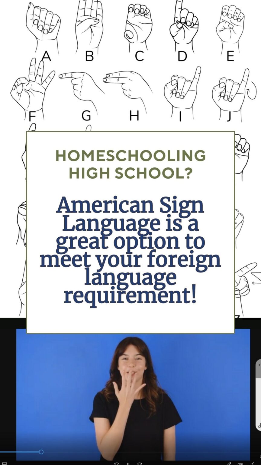 American Sign Language for Homeschool High School | Humility and Doxology