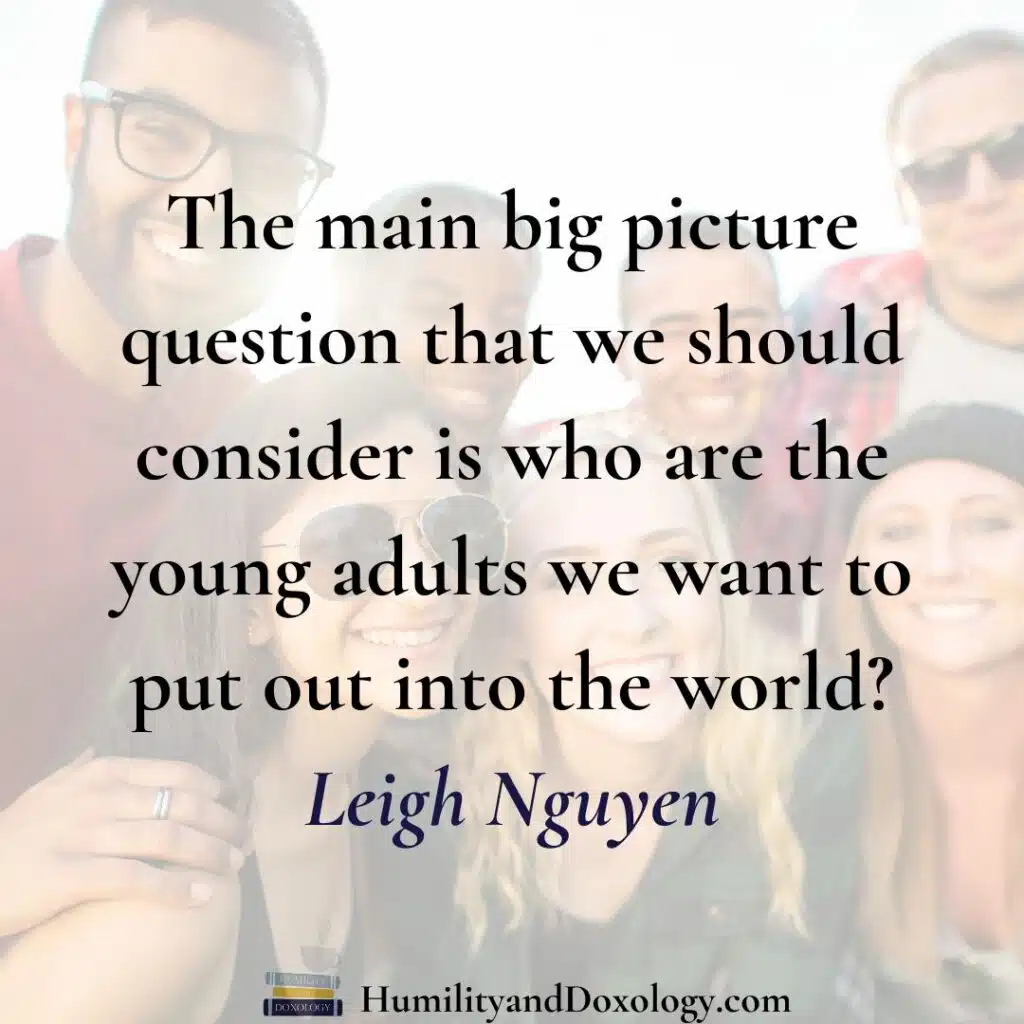 leigh nguyen homeschool conversations young adults goals
