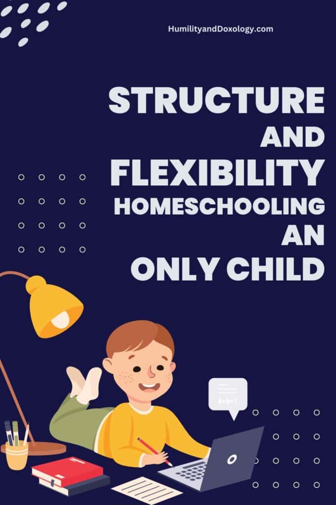 structure flexibility homeschooling only child laura monkey and mom