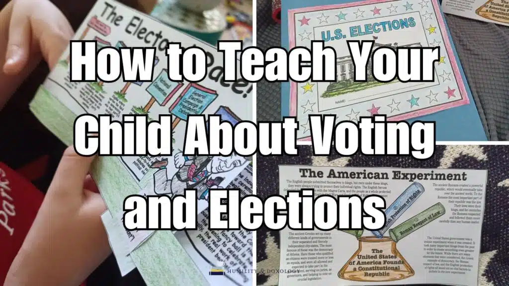 How to Teach Your Child About Voting and Elections sonlight lapbook