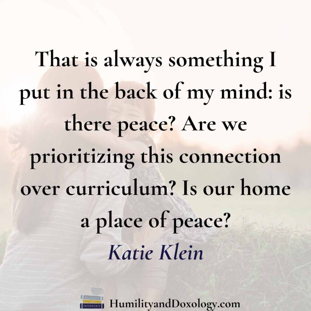 Charlotte Mason living education for little learners Katie Klein homeschool conversations connections peace