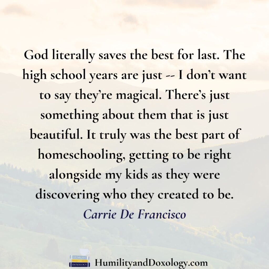 launching big kids From Homeschool Mom to Mentor Encouragement from a Veteran Homeschooler Carrie De Francisco