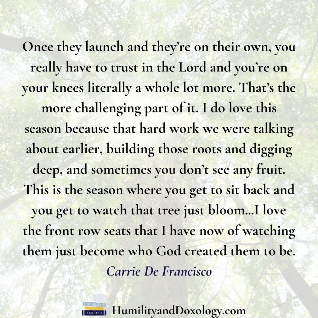 launching big kids From Homeschool Mom to Mentor Encouragement from a Veteran Homeschooler Carrie De Francisco