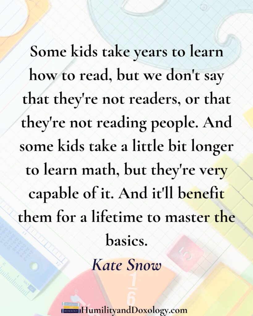 Homeschool Math Success Without Stress Kate Snow