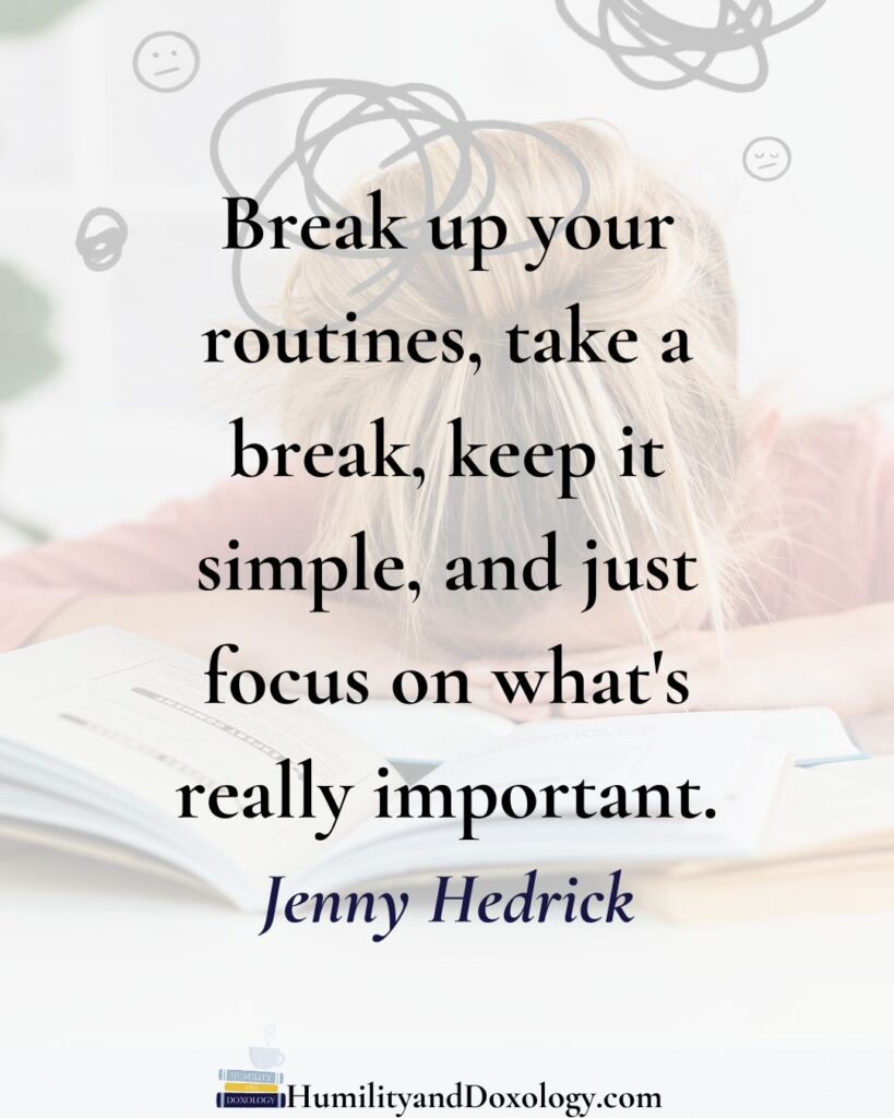 homeschooling without overwhelm homeschool conversations jenny hedrick routines