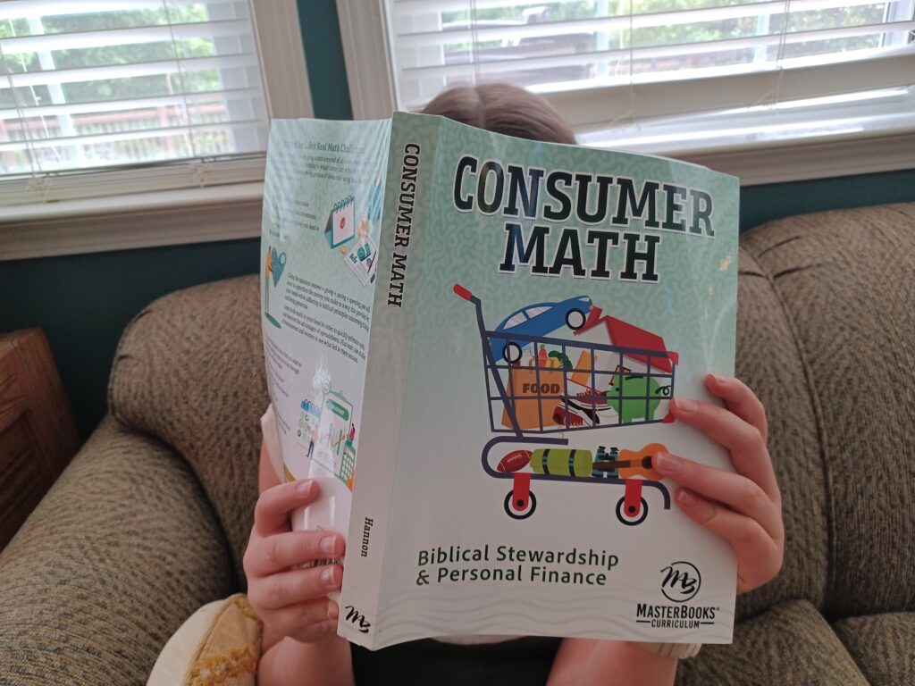 Consumer Math Master Books Homeschool Curriculum review