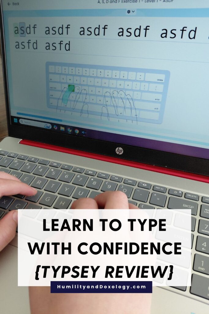 Learn to Type with Confidence Homeschool Keyboarding Curriculum with Typesy