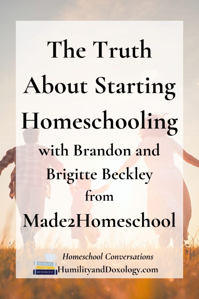 Homeschool Conversations podcast pin The Truth About Starting Homeschooling