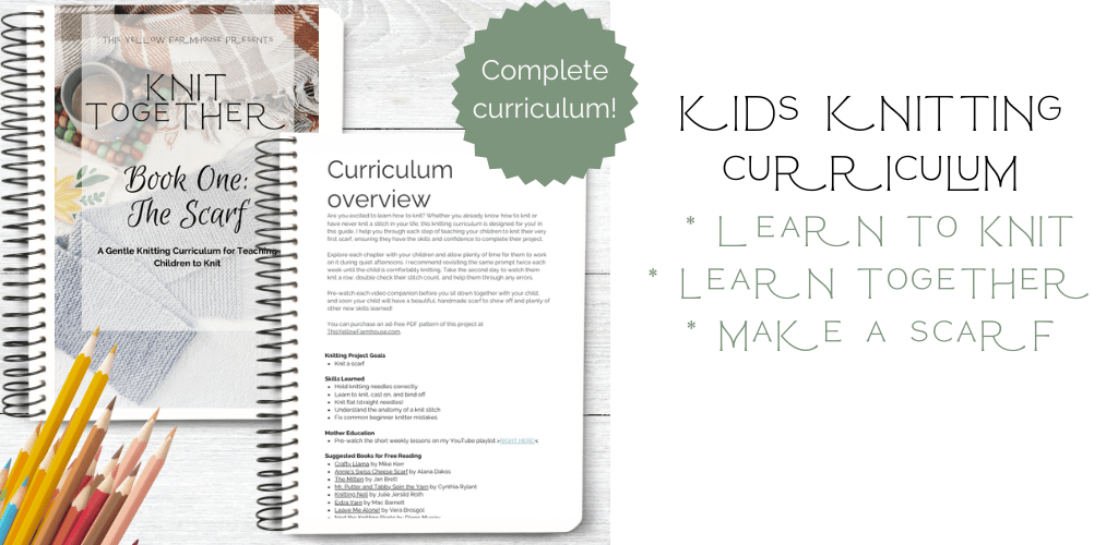 learn to knit charlotte mason homeschool course